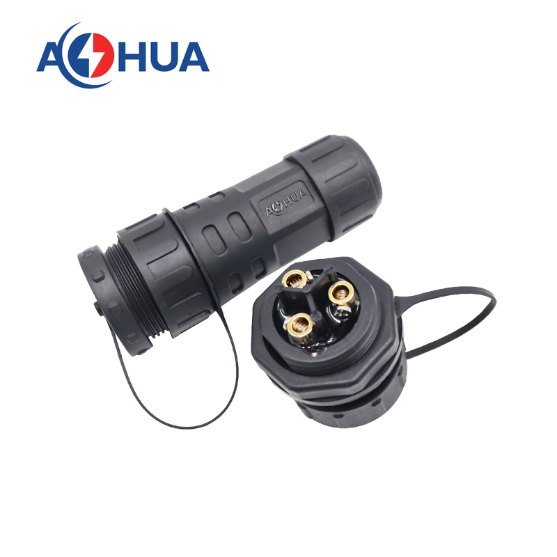 LED Controller Box IP67 Assembly Rear Male Panel Connector M12 M16 M20 M25 M29 with Cold-Pressed Terminal Spring Spade Terminals 2.8 4.8 6.3