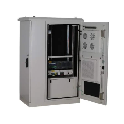 Fiber Optic Communication Cabinet Network IP55 Outdoor Cabinet with Outdoor Air Conditioner