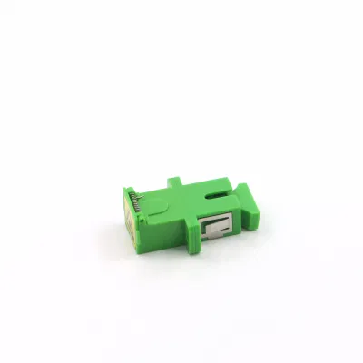 Sc/APC Sm Sx Green Fiber Optic Adapter with Shutter