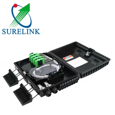 Outdoor Waterproof Wall Mount ABS/PC Material 16core 24core Termination Box with PLC Splitter Fibre Optic Terminal Box