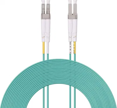 LC to LC Fiber Patch Cable Multimode Duplex - 1m (3FT) - 50125um Om3 10g LSZH - Beyondtech Pure Optics Cable Series