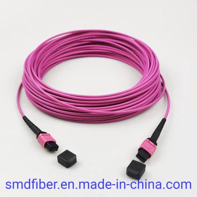 High Quality Om4 12 Cores Fiber Optic Cable MPO Optic Patch Cord