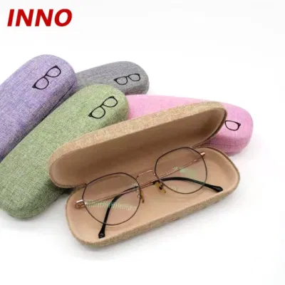 Inno-T153 Low Price Student Metal Glasses Box Leather Surface Reading Glasses Case
