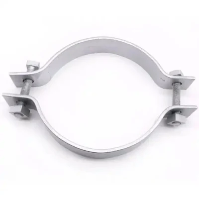 Metal Stamping Metal Pole Clamp Bracket Cable Clamp Universal Pole Bracket Mounting Hold Hoop