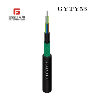 Fcj Underground Outdoor 24 Core Sm Double Sheath GYTY53 Fiber Optic Cable