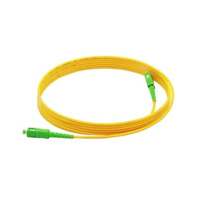  Fiber Jumper Simplex Fiber Optic Cable Patchcord G652D G657A Sc/APC Normal Optical Fibre Cable Sc APC Fiber Optic Patch Cord