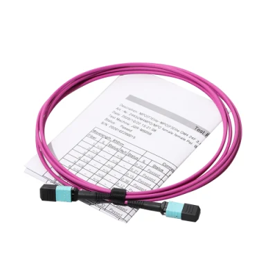 Factory Sales 8f 12f 24f LC/Sc/St/FC MPO/MTP Connector Trunk Cable Fiber Optic Patch Cord / Patchcord