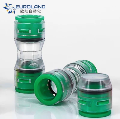 7mm Green Micro Duct Fittings Connector for Fibre Optic Cable