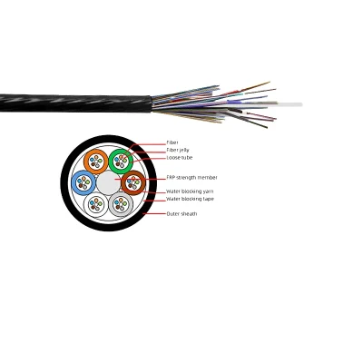 Outdoor Duct Micro Air Blown Single Mode Fibre Optic Cable 144 Core