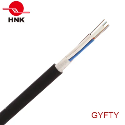 4-144 Cores Dielectric Loose Tube Unarmoured in/out Fiber Optic Cable GYFTY