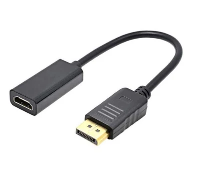 Displayport Dp to HDMI Adapter Cable Male to Female Port Connector 1080P Compatible Computer