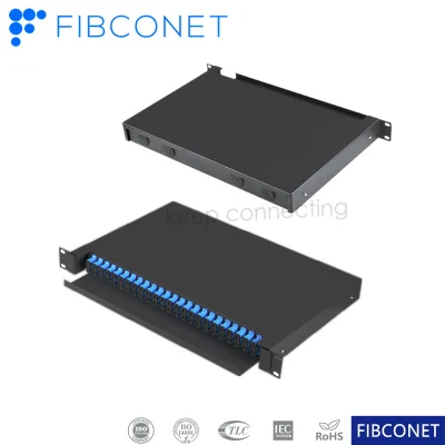 FTTH Outdoor 19 Inch Fiber Optic Micro ODF Equipment Rack Wall Mount Patch Panel Terminal Box Cabinet ODF