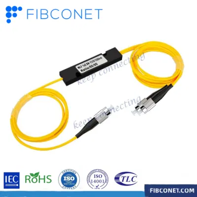 Fttn Coupler 3.0mm 1m FC/Upc Fiber Optic Fbt Splitter