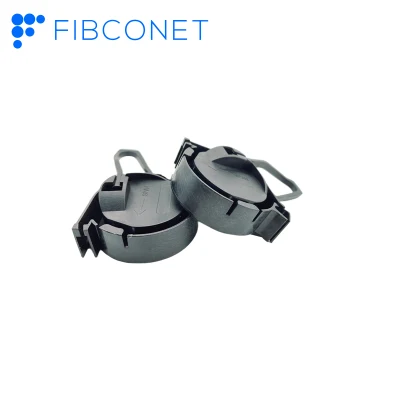 FTTH Cable Clip Round Type Nylon Material Black Drop Cable Clamp with 1.3kn Cable Tension Clamp