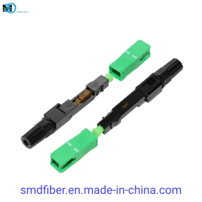 Communication Equipment Sc APC Fiber Optic Fast/Quick Connector for FTTH Cable