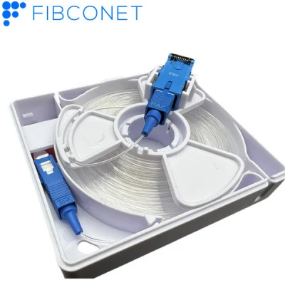 FTTH Fiber Optic Sc Terminal Box Corning Compatible Mini Junction Box Wall Outlet Box