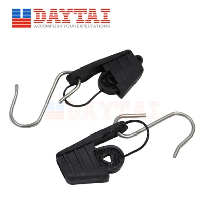 Tensioner PARA Cable De Bajada FTTH S Type Drop Cable Plastic Clamp with Hook