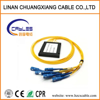 Optical Fiber 1-4 Cores FTTH Drop Flat Cable Gjfxh Patch Cord Sc/FC Connector