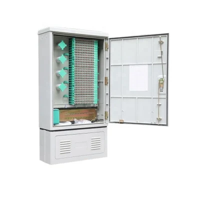 SMC or Metal Material Fiber Cabinet Outdoor Floor Type Fiber Optic Cross Connect Cabinet