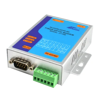 Single-Mode Optical Fiber Modem with RS-232/422/485 Converter (ATC-277SM)