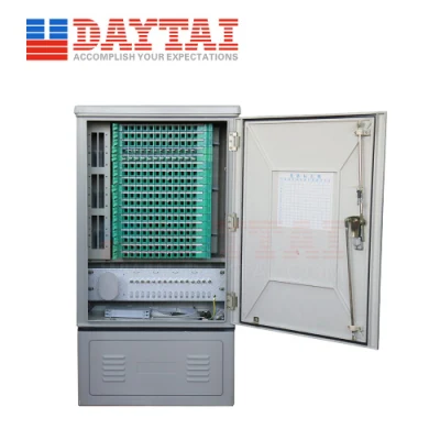 High Quality 144 Core Outdoor Distribution Cabinets Cable Cross Connect Cabinet Fiber Optic Cabinet