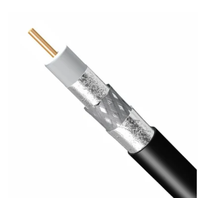 Rg/6rg11 CATV CCTV Thri-Shield Coaxial Drop Cable, FTTH Outdoor Drop Cable in Communication Cables