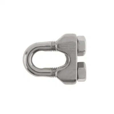 DIN741 1/4" Wire Rope Clamp Clip M6 304 Stainless Steel Fastener Cable Clamps