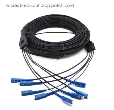 Sc FC LC St Indoor FTTH Drop Patch Cord Outdoor Drop Cable Patch Cord