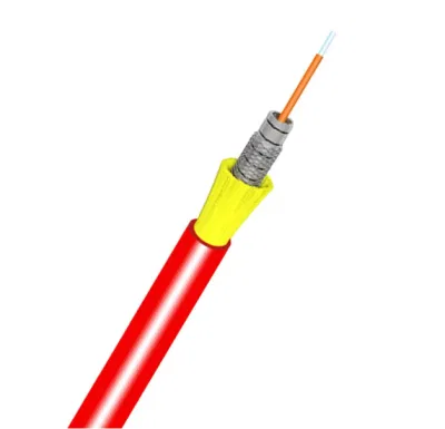 Distributed Temperature Sensing Fibre Optic Cable Flame Retardant Jacket Single Mode Fiber Optic Cable