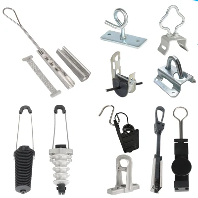 Power Transmission Outdoor Aerial Suspension Clamp ADSS ABC Drop Cable Tension Clamp Wedge Dead End Anchor Clamp