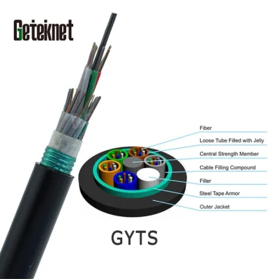 Gcabling Optical Wire Cable GYXTW Optical Ethernet Cable Fiber Termination Types