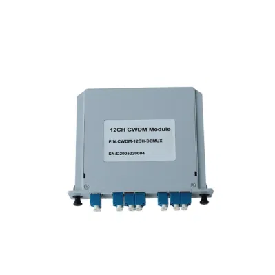 4/6/8/12 Channels CWDM Mux Demux Lgx Cassette Module Single/Dual Wavelength Splitter