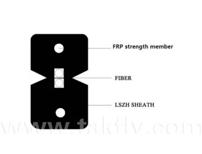 FTTH FTTX Fiber Optic Drop Cable 1 Core G657