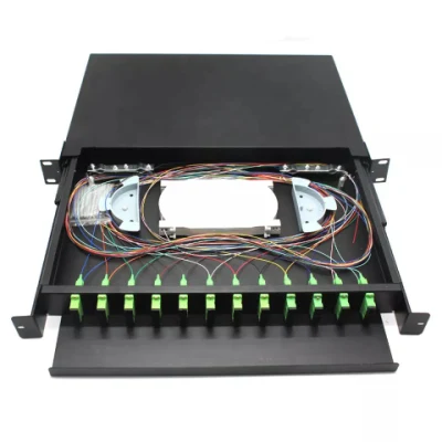 12port Sc Outdoor Fiber Optic ODF/Main Distribution Frame Price/Patch Panel Optical Distribution Frame, 48 Cores, with E2000 Adaptors and Pigtails, ODF Panel