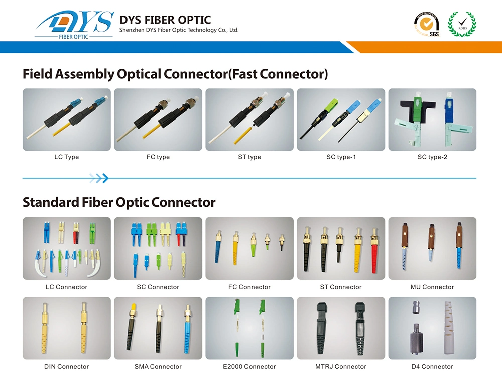 Fiber Patch Cord Assocaries Sc LC St FC Fiber Optic Connector