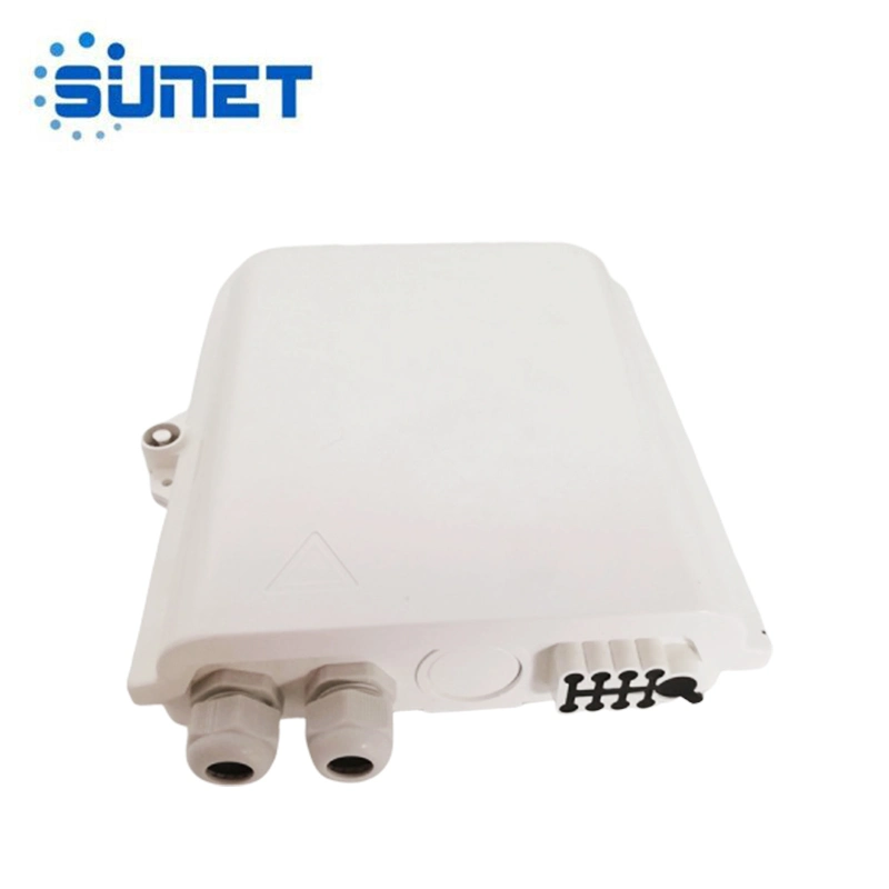 Pole Mount Type Outdoor ABS PC Plastic 8 Cores Ports Small FTTH Terminal Fiber Optic Distribution Box
