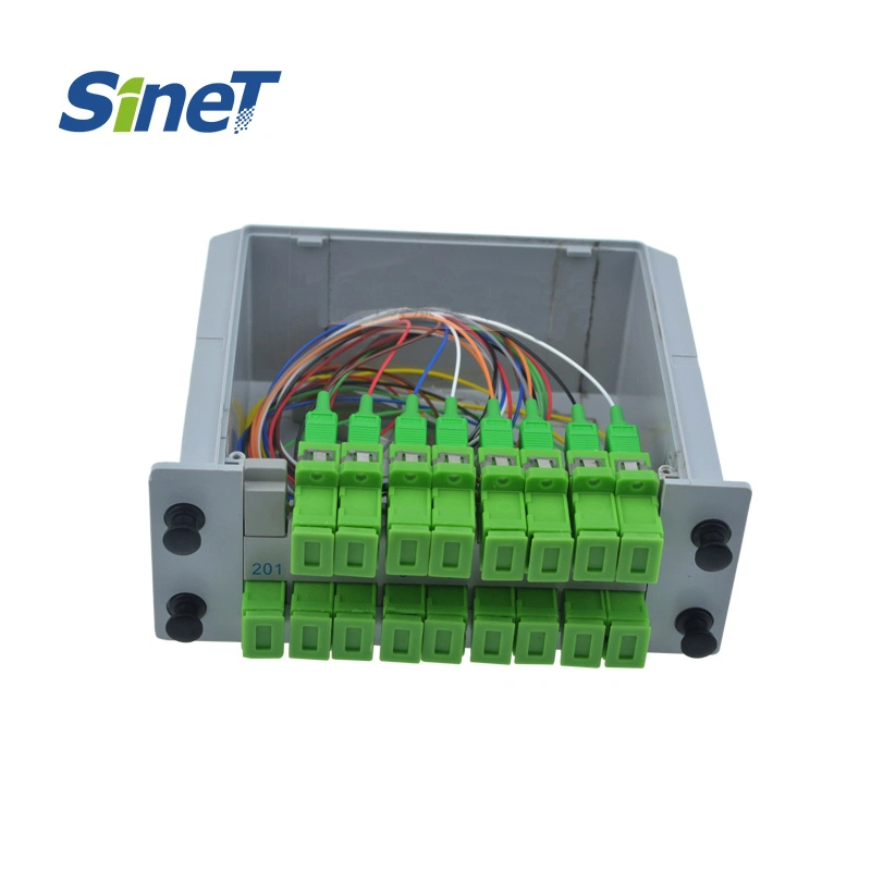 Lgx Cassette Type Fiber Optical Splitter 1*4 1*8 1* 16 1*32 Sc Upc APC Fibre PLC Splitter