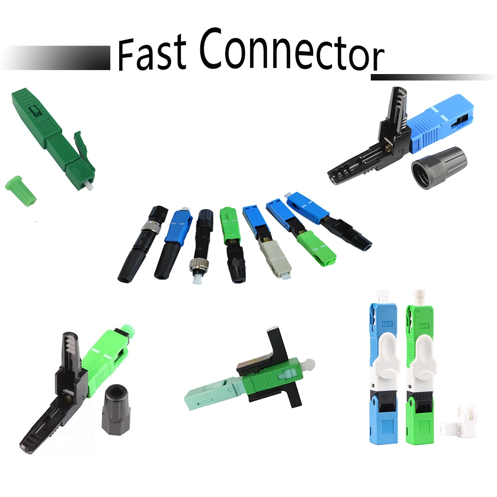 Optical Fibre FTTH ESC250d Green Sc/APC Singlemode Fast Connector