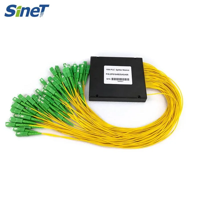 Passive Splitter Box Fiber Optics Sc Upc 1*4 PLC 1: 2 Fiber Splitter ABS Mini Box Fibre Optical PLC Splitter 1X2 2X16 2X32