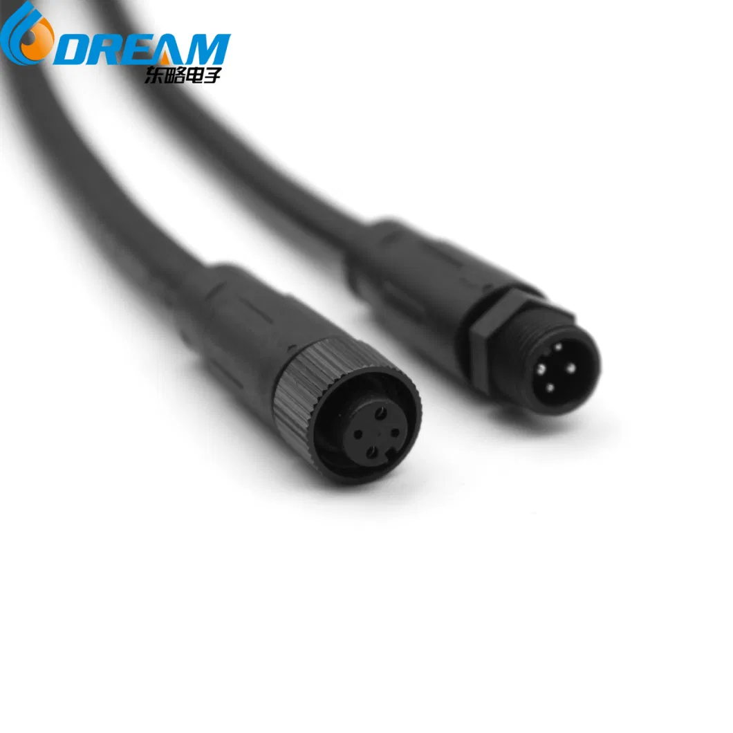 Customized M8 M12 M14 M15 M16 IP68 Waterproof Connector Cable 2 3 4 5 Pin Push Pull Adapters Connectors