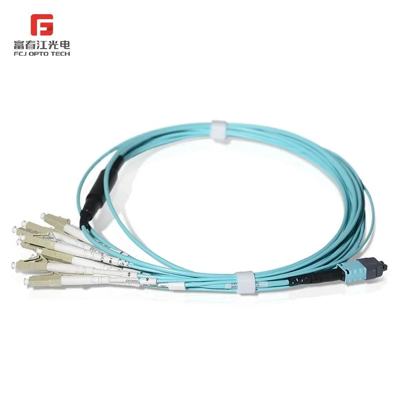 Fcj Fiber Optic Jumper Cable Om3 Aqua Multimode Simplex FC