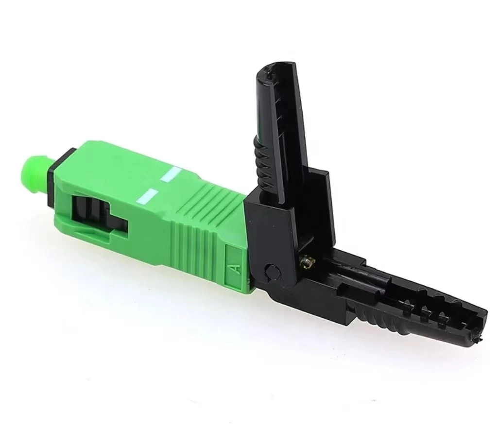 Sc/APC Fiber Fast Connector Sc Fiber Optical Mechanical Connector FTTH Scapc Quick Optic Fiber Connector