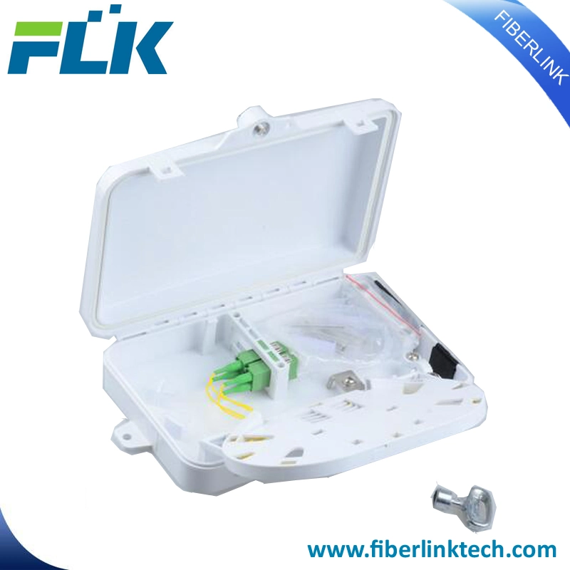 FTTX 4 Ports Fiber Optical Fat Plastic End User Box