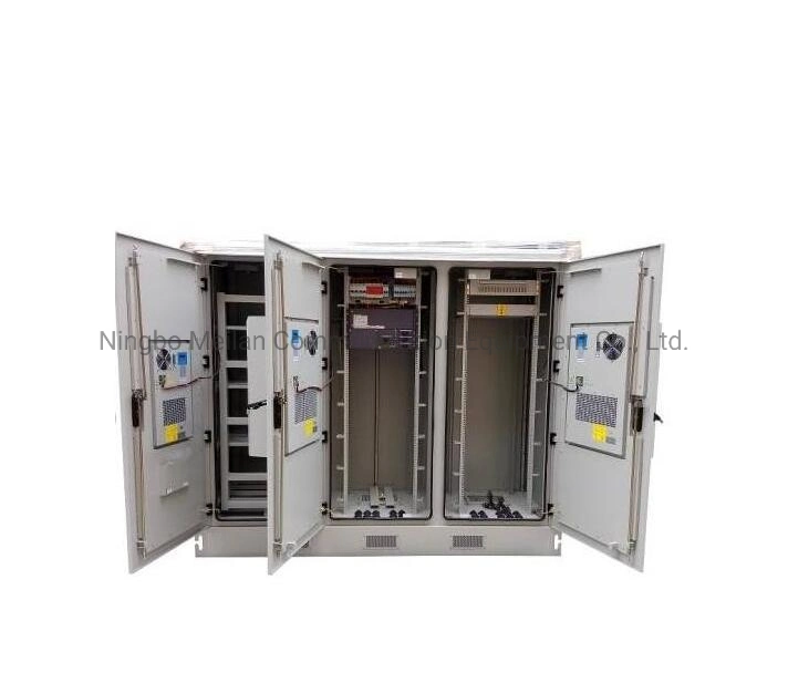 Fiber Optic Communication Cabinet Network IP55 Outdoor Cabinet with Outdoor Air Conditioner