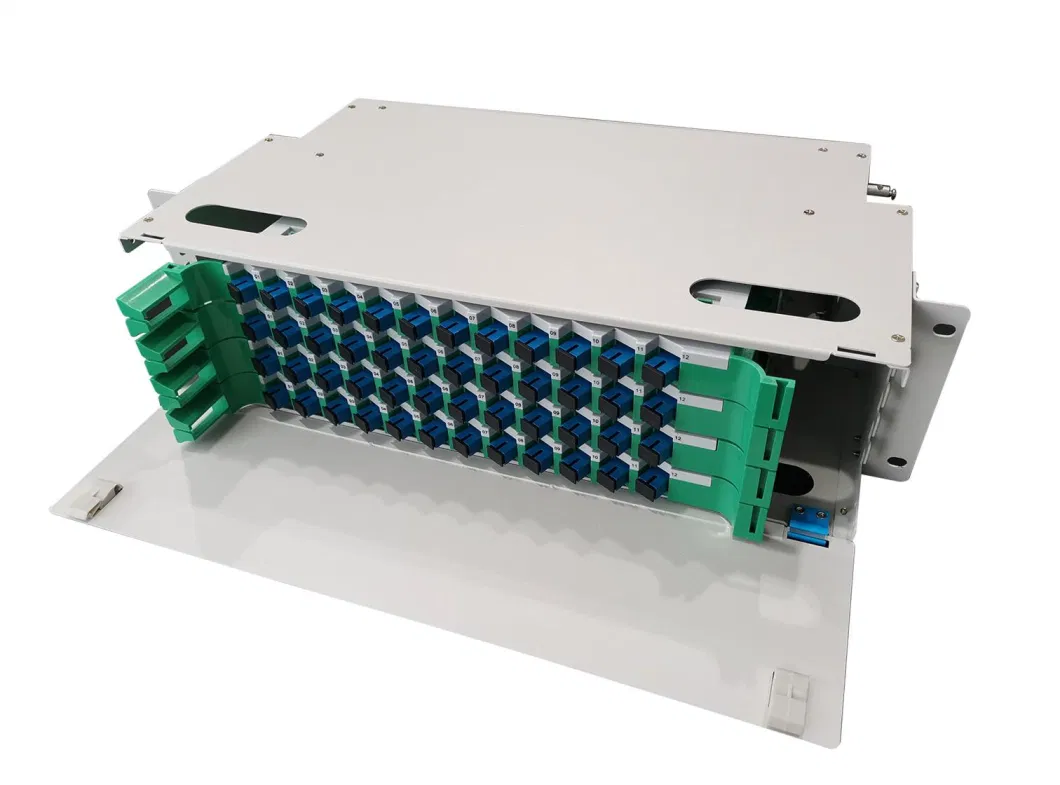 Rack Mount 48 Port Sc Upc/APC Outdoor Sliding Fiber Optic Patch Panel ODF Distribution Frame Price for Communication