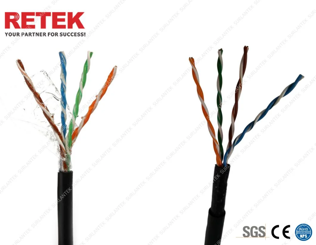 Outdoor Waterproof Jelly Filled UTP Cat5e LAN Cable