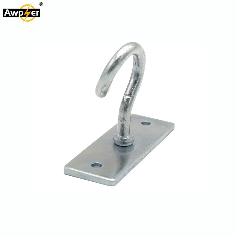 Easy to Install FTTH Cable Clamp for Fiber Optic Cables Metal Draw Hooks C Type Hook with Wall Mounted