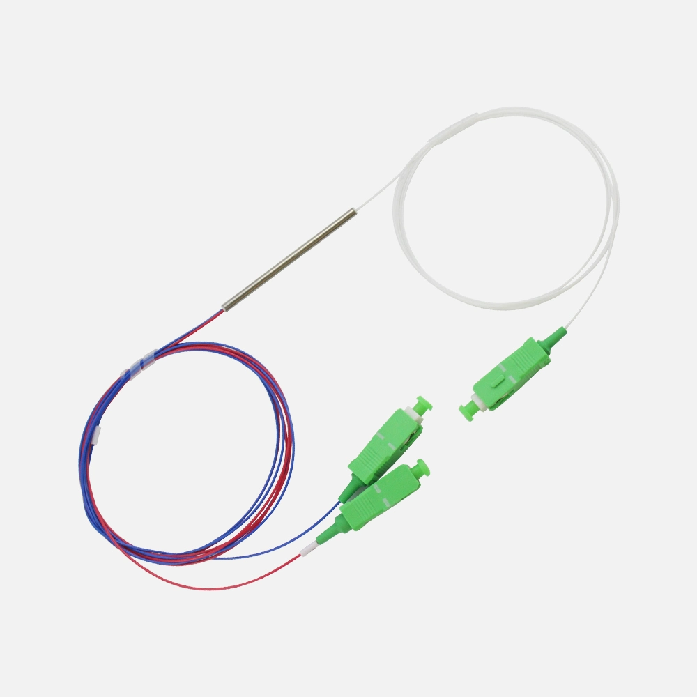 Optic Fiber Fbt Splitter with Connector Sc APC 1X2 Fiber Coupler 95/5 90/10 85/15 80/20 75/25 70/30 50/50