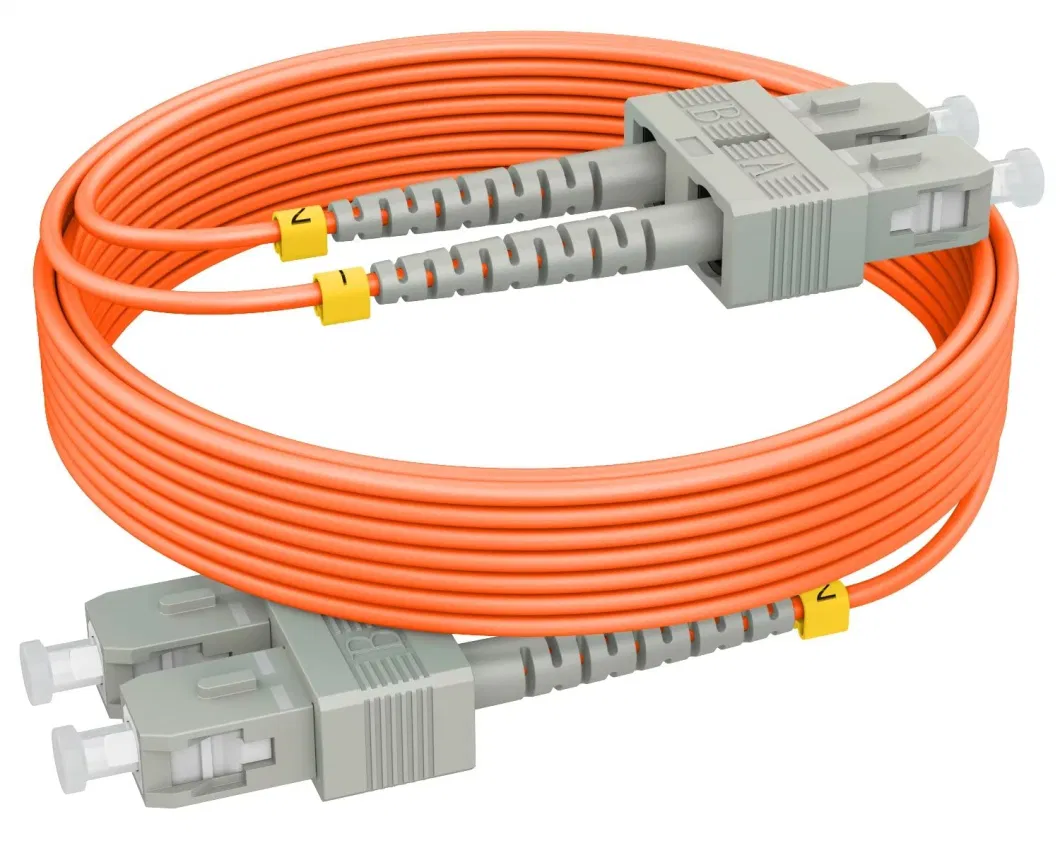 LC to LC Fiber Patch Cable Multimode Duplex - 1m (3FT) - 50125um Om3 10g LSZH - Beyondtech Pure Optics Cable Series