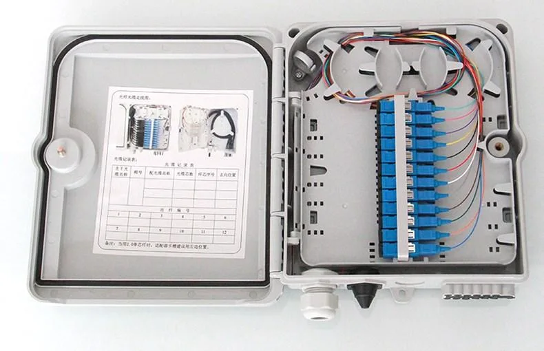 12 Core Sc/APC Sc/Upc Adapter FTTH Outdoor Fiber Optical Termination Box